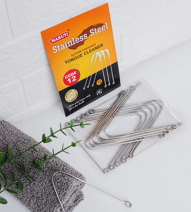 12 Steel Tongue Cleaner
