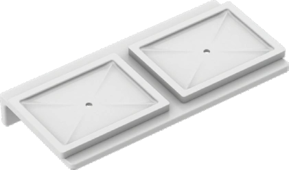 Double Large Square Soap Dish