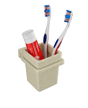 Marble - Square Glass With Holder