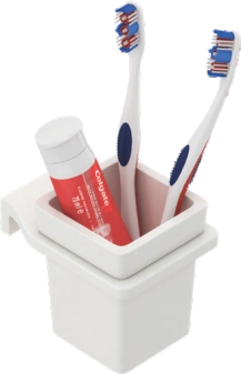 Square Glass With Holder