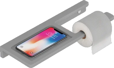 Gray - Sleek Tissue with Mobile Holder