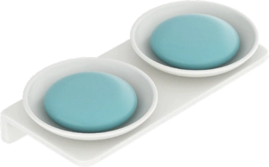 Double Round Soap Dish
