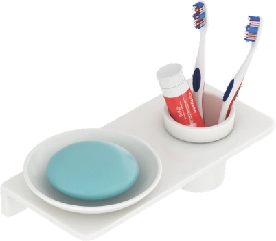 Round Soap Dish With Glass