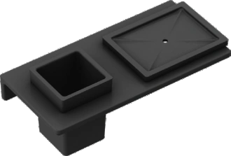 Square Soap Dish With Glass