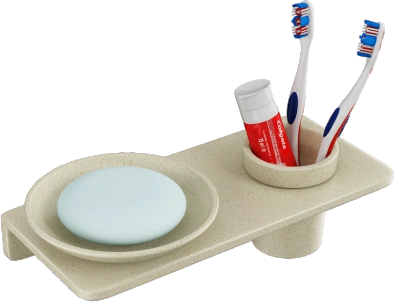 Round Soap Dish With Glass