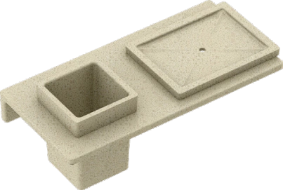 Square Soap Dish With Glass