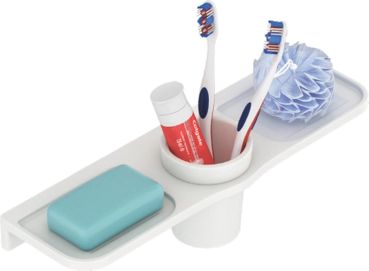 Double Soap Dish With Glass
