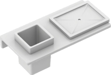Square Soap Dish With Glass